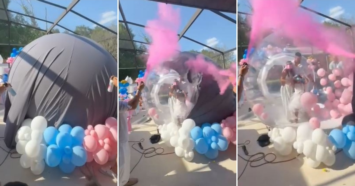 Pareja cubana en EE.UU. arrasa en TikTok con su innovador gender reveal