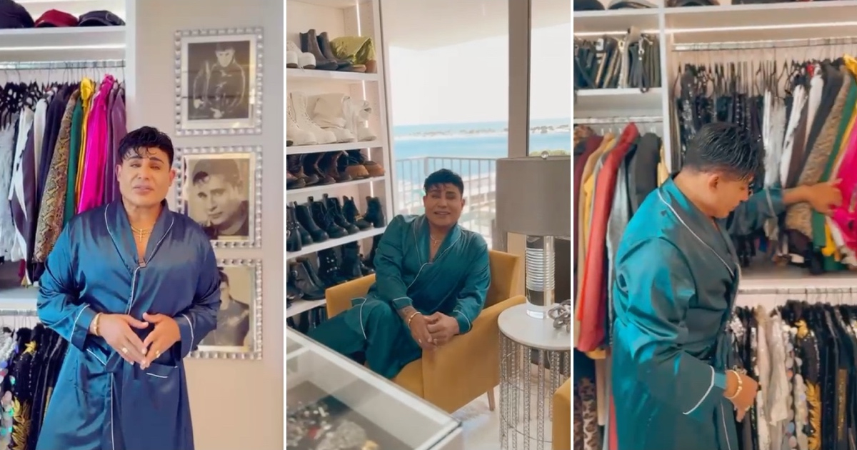 Eduardo Antonio muestra su vestidor y revela su pasión por el brillo