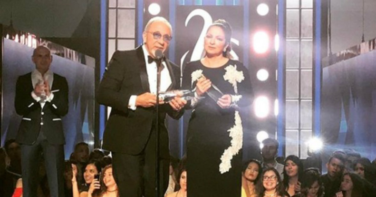 Emilio y Gloria Estefan, Premio Lo Nuestro a la Excelencia 2018 © Instagram/gloriaestefan