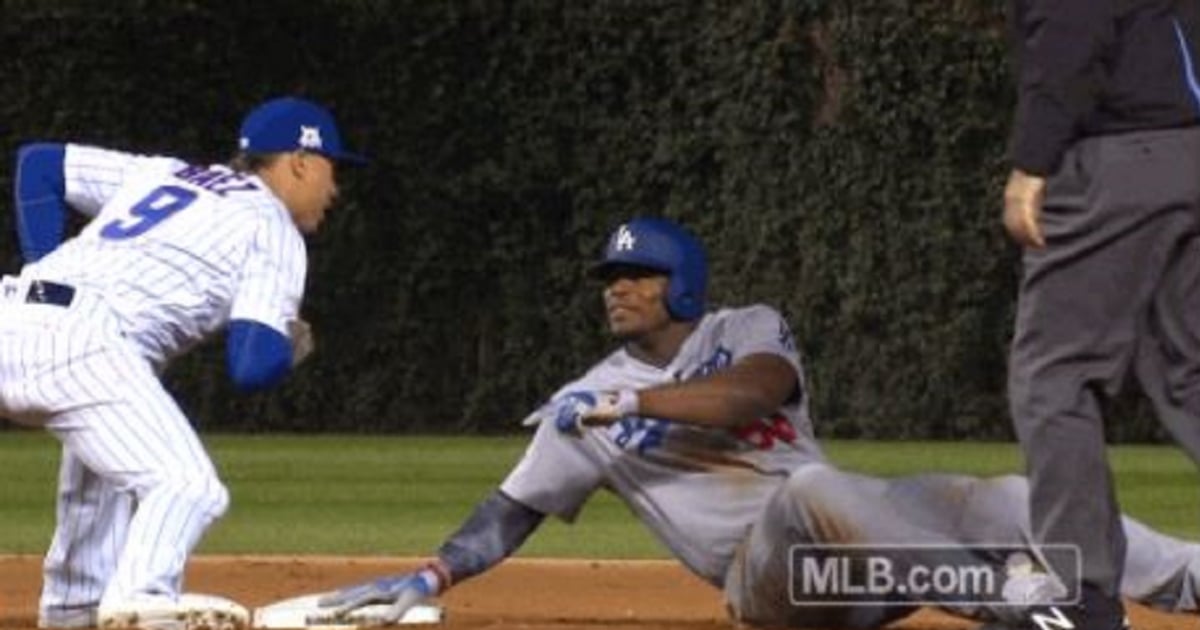 Puig intentó jugarle cabeza a Javy Baez © MLB.com