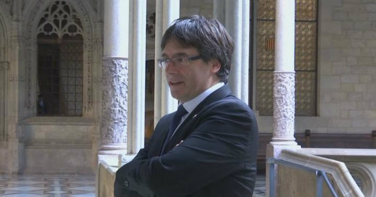 El depuesto líder catalán Carles Puigdemont en una imagen de archivo © Vimeo