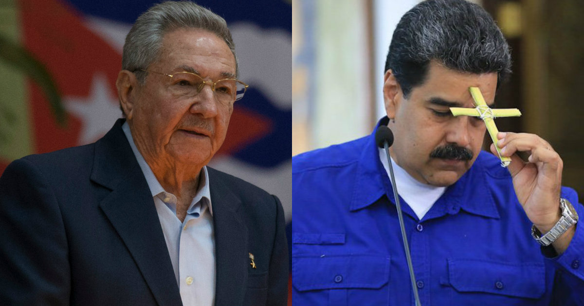 Raúl Castro y Nicolás Maduro. © ICRT / Maduro-Twitter.