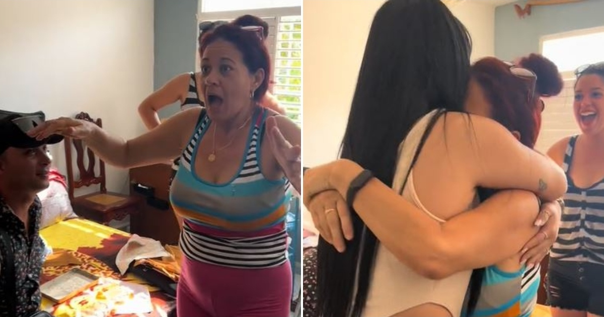 Reencuentro sorpresa en Cuba: joven se reencuentra con su madre en un emotivo momento