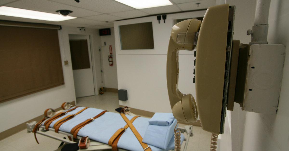La cámara de ejecución en una prisión de la Florida © Wikimedia Commons