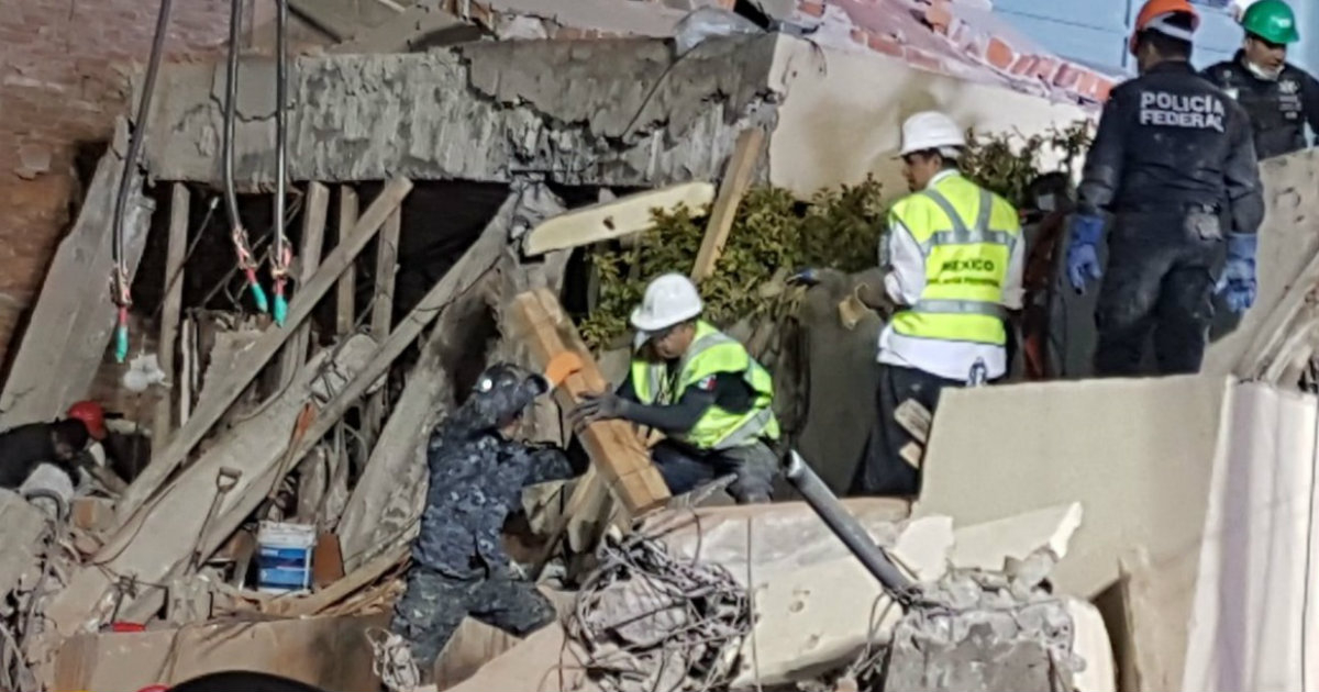 Minrex asegura que no hay cubanos muertos en terremoto de México © Twitter / @gobmx
