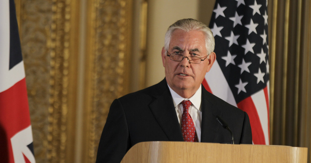 El secretario de Estado de EE.UU., Rex Tillerson, en una comparecencia © Flickr / Secretary of State Rex Tillerson