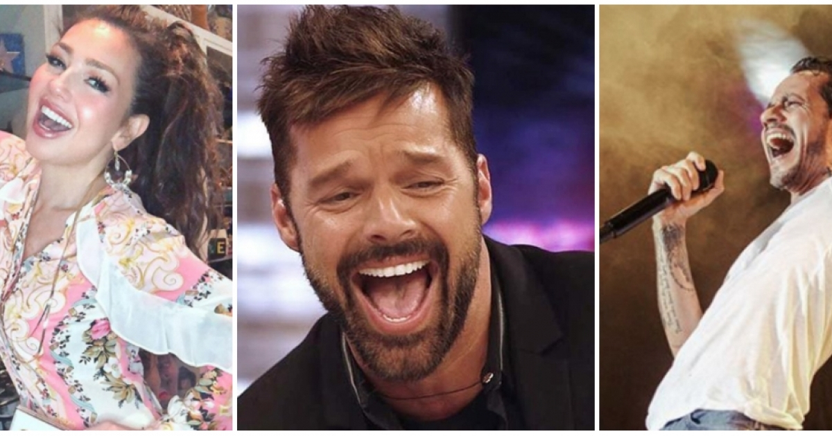 Thalía, Ricky Martin y Marc Anthony de jóvenes © Instagram/ Collage / @marcanthony / @thalia / @ ricky_martin