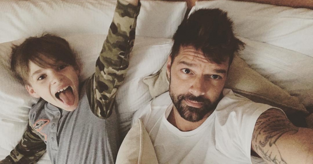 Ricky Martin y su hijo de 10 años © Instagram/ Ricky Martin