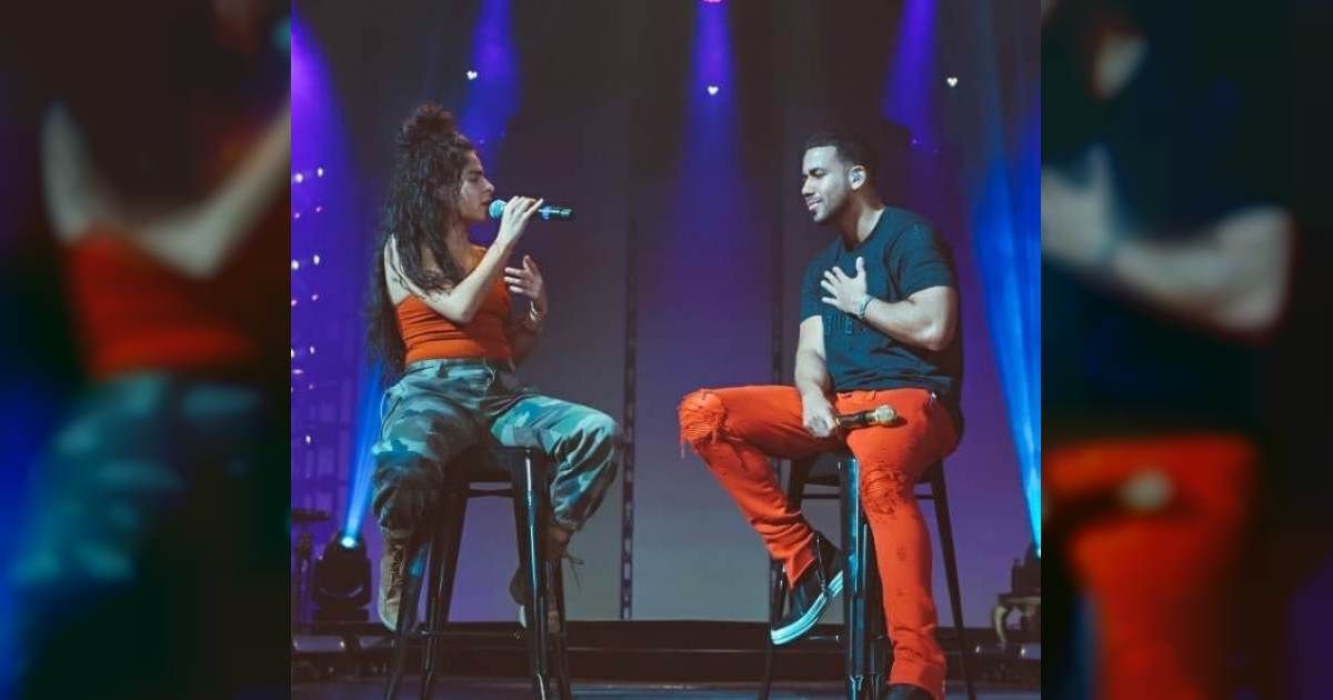Romeo Santos cantando junto a Jessie Reyez © Instagram / Romeo Santos