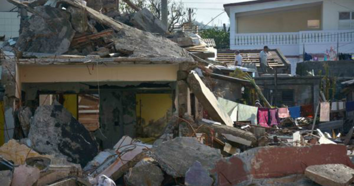 Casas destruidas tras el paso del huracán Mattew por Guantánamo. © Radio Rebelde.