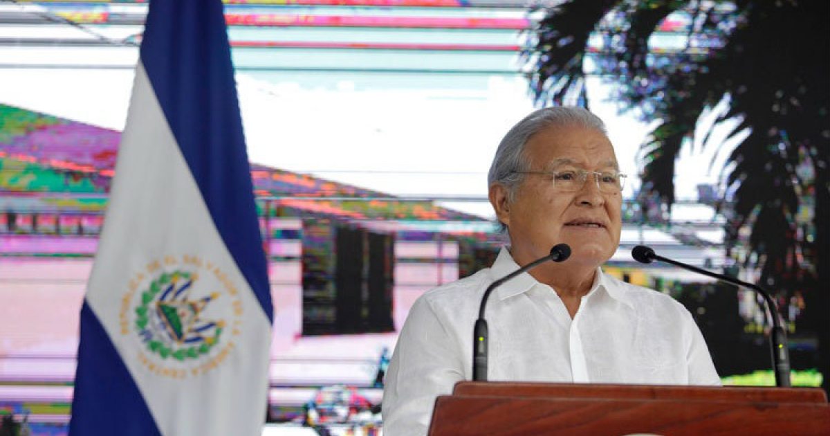 El presidente salvadoreño Salvador Sánchez Cerén durante una rueda de prensa © Presidencia / El Salvador