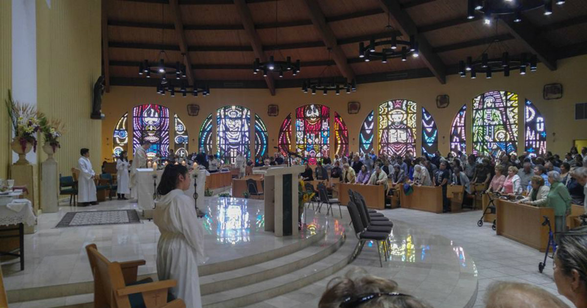 Celebración en la iglesia de Santo Domingo, de Miami. © Saint Dominic / Facebook