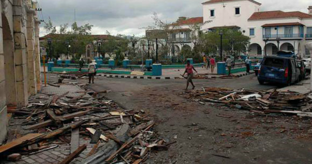 Calles anegadas tras el paso del huracán Sandy en Santiago de Cuba © Radio Rebelde