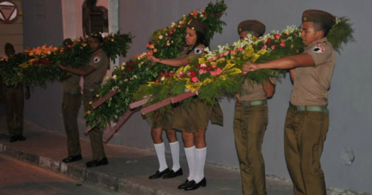 Preparativos en Santiago de Cuba ante la llegada del cortejo fúnebre © Martí Noticias