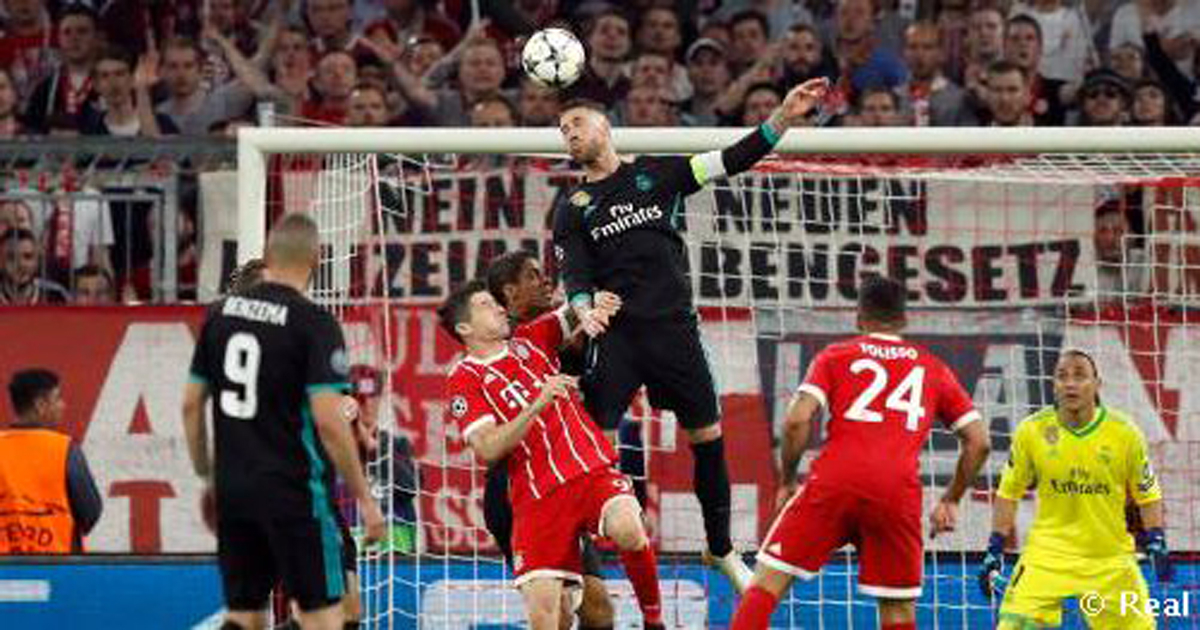 Ramos jugará su noveno duelo de Champions ante el Bayern © Twitter/ Real Madrid