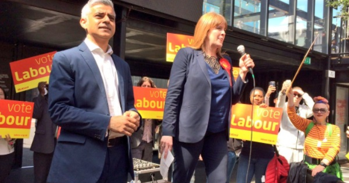 Sadiq Khan en un acto de campaña © Twitter / Sadiq Khan