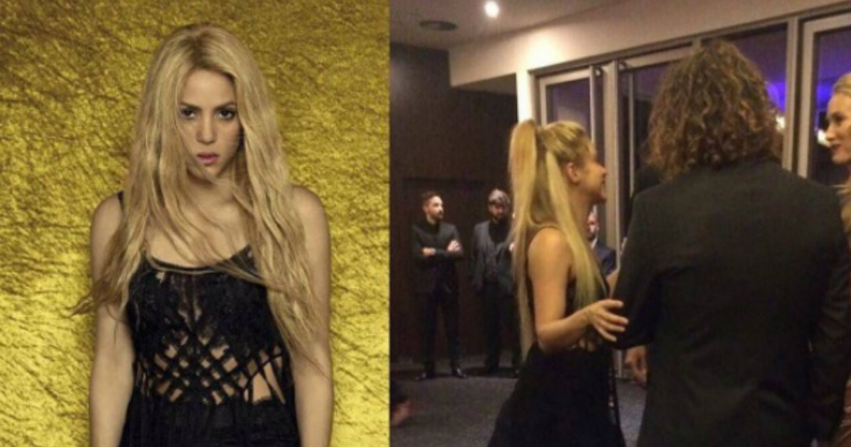 Shakira luciendo vestido en la boda de Messi en Rosario © Instagram / elgordoylaflaca
