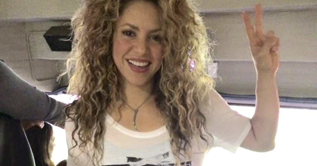 Shakira en el partido del Barcelona © Shakira / Facebook