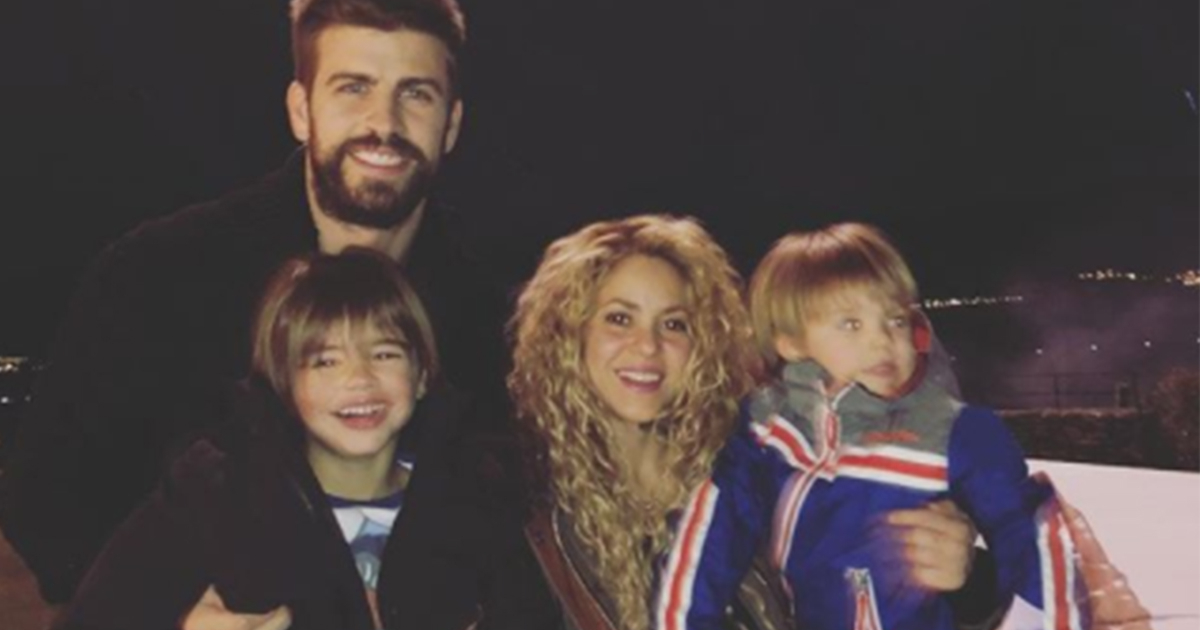 Shakira, Piqué, Milán y Sasha © Gerard Piqué / @3gerardpique / Instagram
