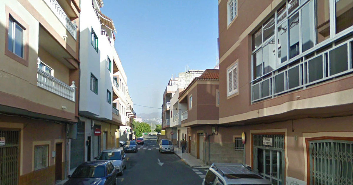La vivienda de la pareja está en la calle Tenerife del barrio de El Fraile, en Arona © SERGIO MÉNDEZ