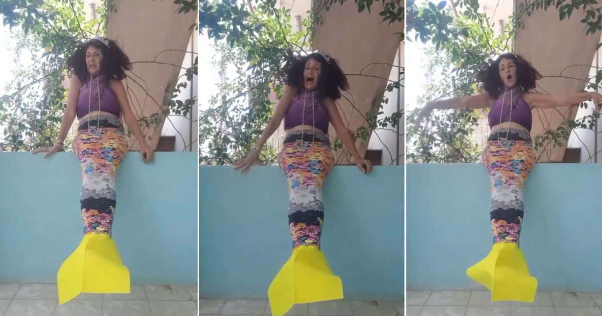 Cubana da un giro único al clásico de La Sirenita: “Rodeados de agua y sin sal en la isla”