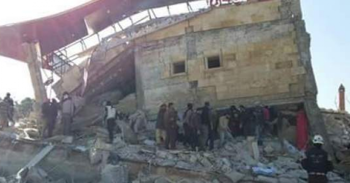 Hospital de Siria hecho escombros tras sufrir un bombardeo múltiple © Médicos Sin Fronteras
