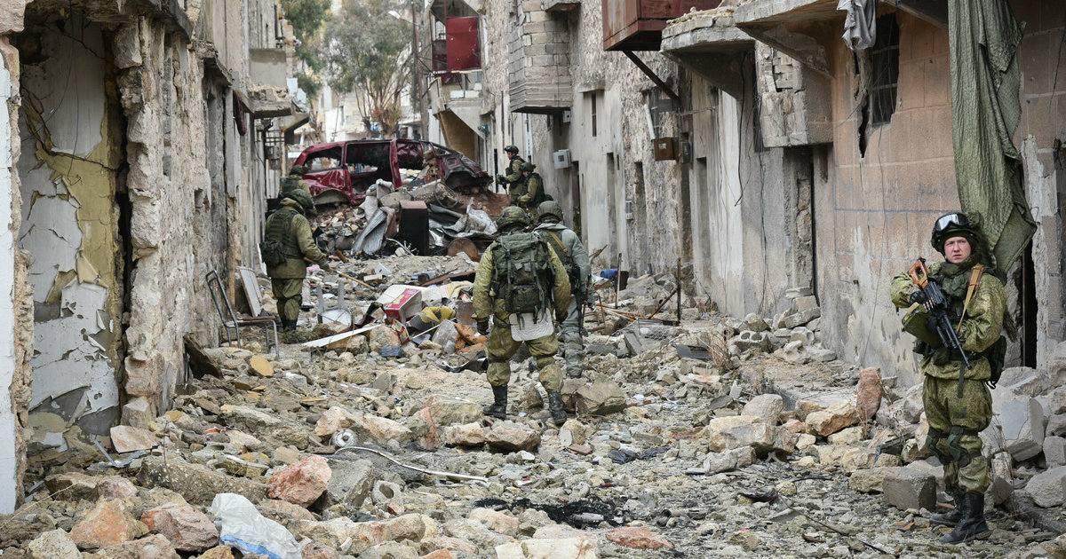 Zona bombardeada en la ciudad de Alepo, Siria © Wikimedia Commons