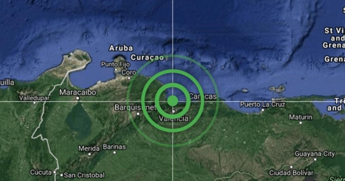 Sismo en el estado venezolano de Carabobo © Twitter/ Chile Alerta