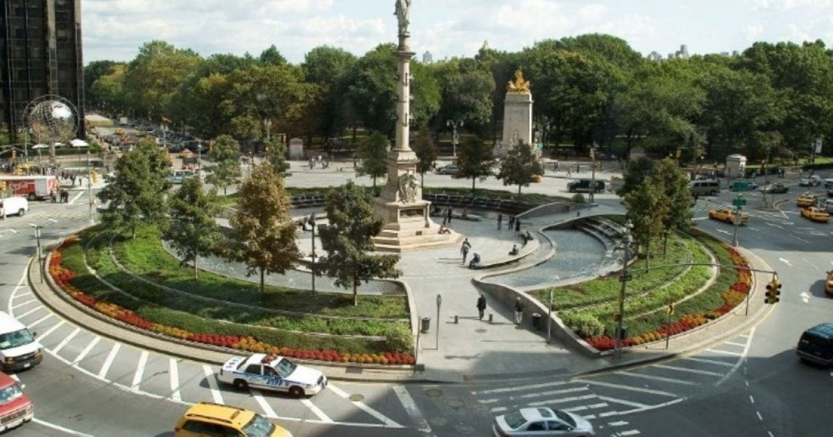 Estatua de Cristóbal Colón en New York © clarin.com