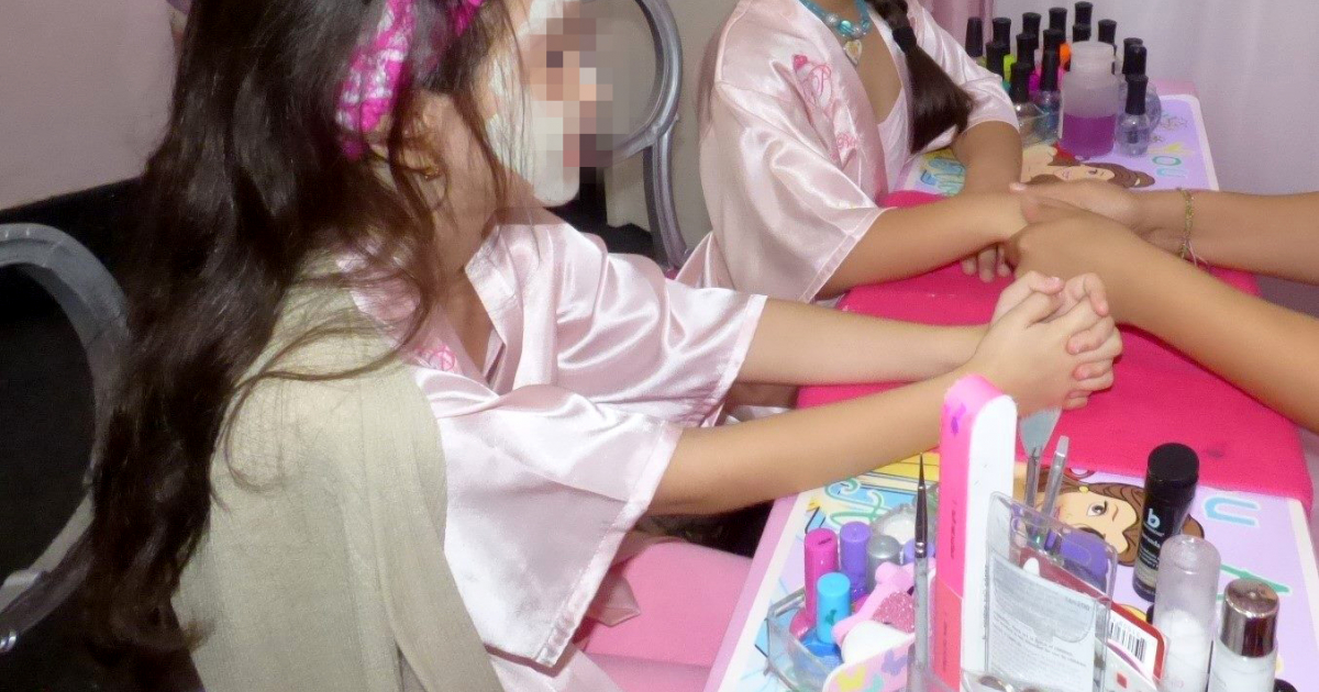 Spa para niñas en Cuba © Facebook/SPA Infantil "Fantasías de Princesas" Salon de Belleza.
