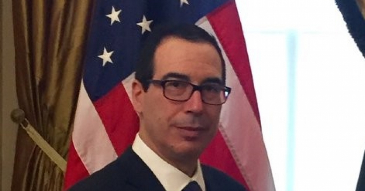Steven Mnuchin, secretario del Tesoro de Estados Unidos. © Steven Mnuchin/ Twitter