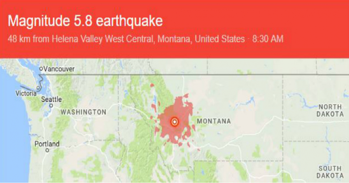 Terremoto en Montana © earthquake.usgs.gov