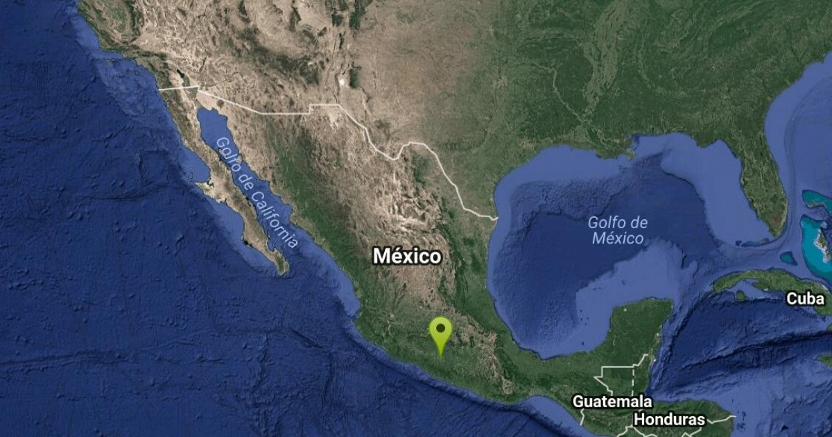 Temblor de hoy en México © Servicio Sismológico Nacional