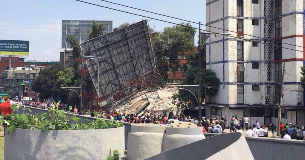 Terremoto México 2017 septiembre, labores de rescate © CiberCuba