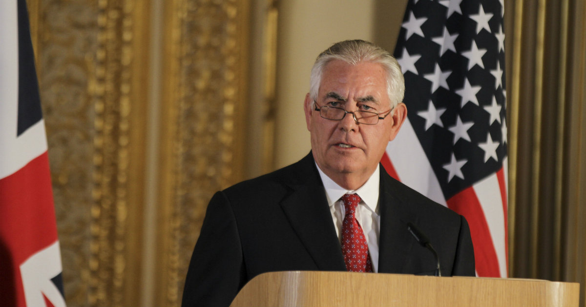 El secretario de Estado de los EEUU, Rex Tillerson, ante los medios © Flickr / Secretary of State Rex Tillerson