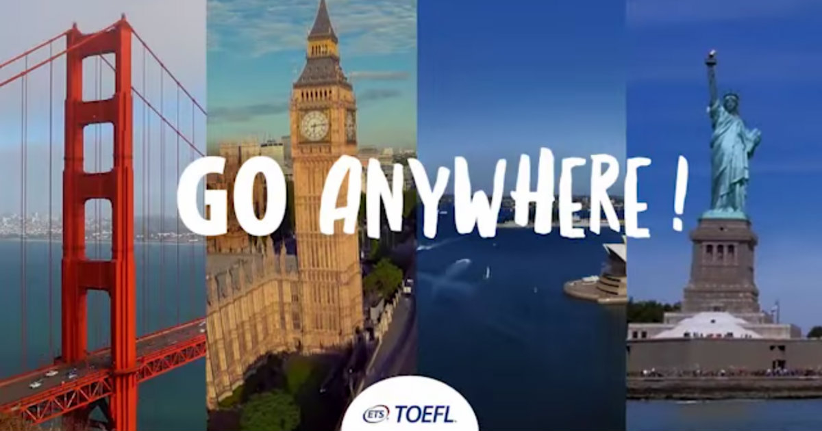 Publicidad del examen oficial de inglés Toefl. © Toefl / YouTube