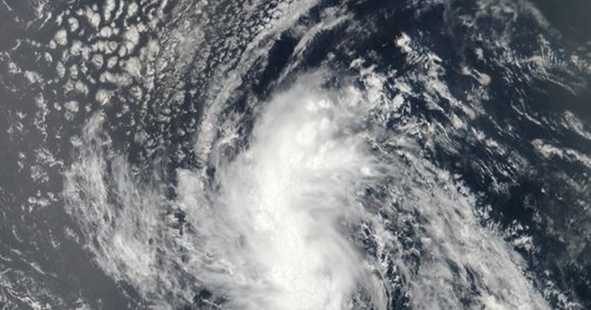 Vista de la tormenta tropical Gastón © Prensa Latina