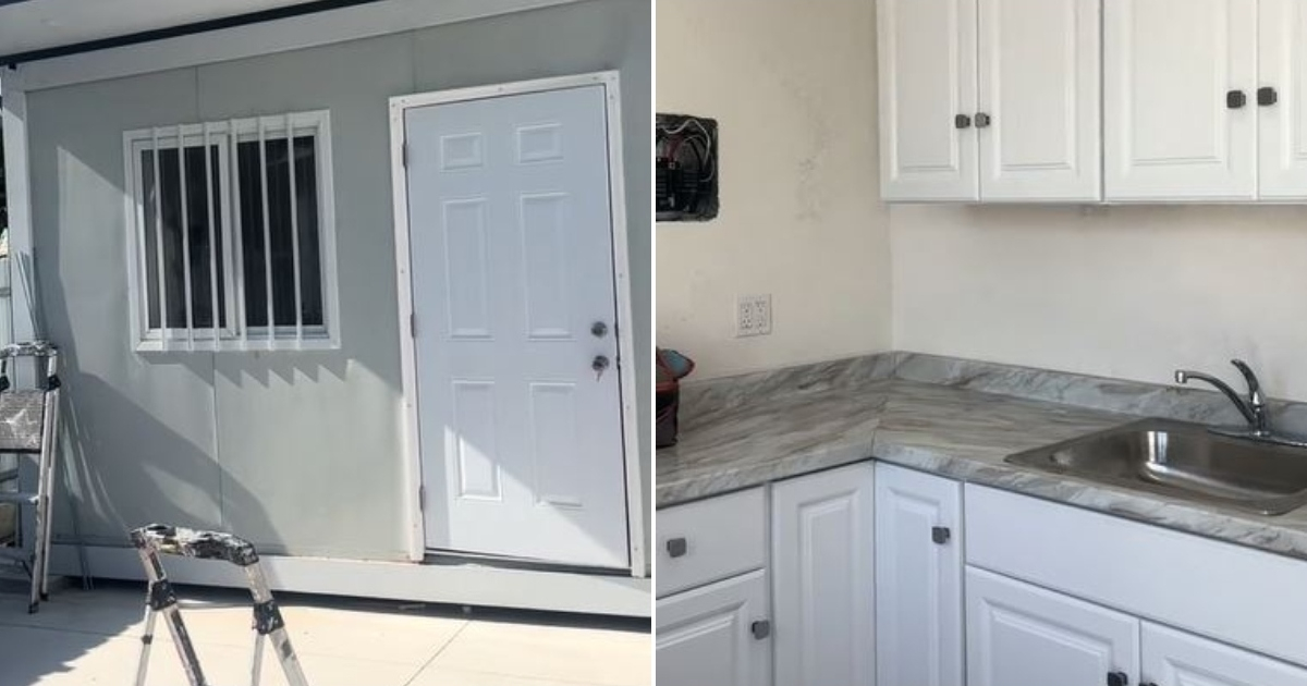 Cubano transforma un tráiler en casa para alquilar en Miami y muestra el resultado