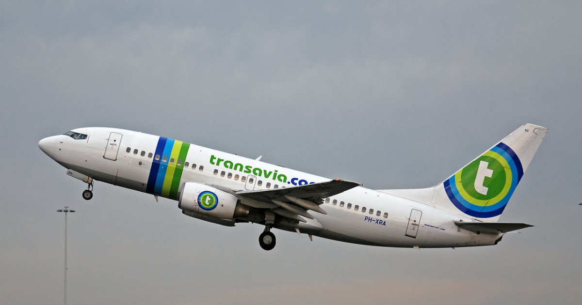 Avión de la compañía Transavia Airlines durante un vuelo © Wikimedia Commons