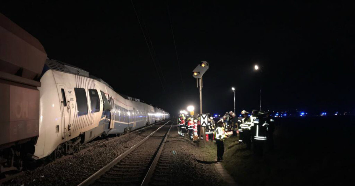 Choque de trenes © Bomberos de Düsseldorf