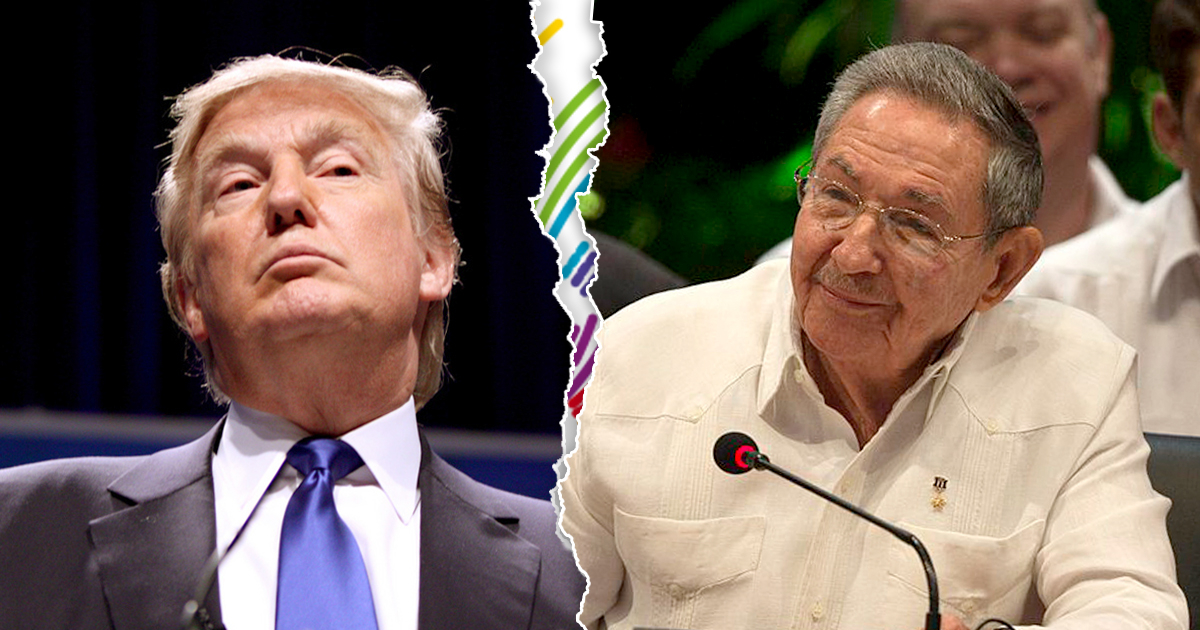 Trump y Raúl Castro © CiberCuba
