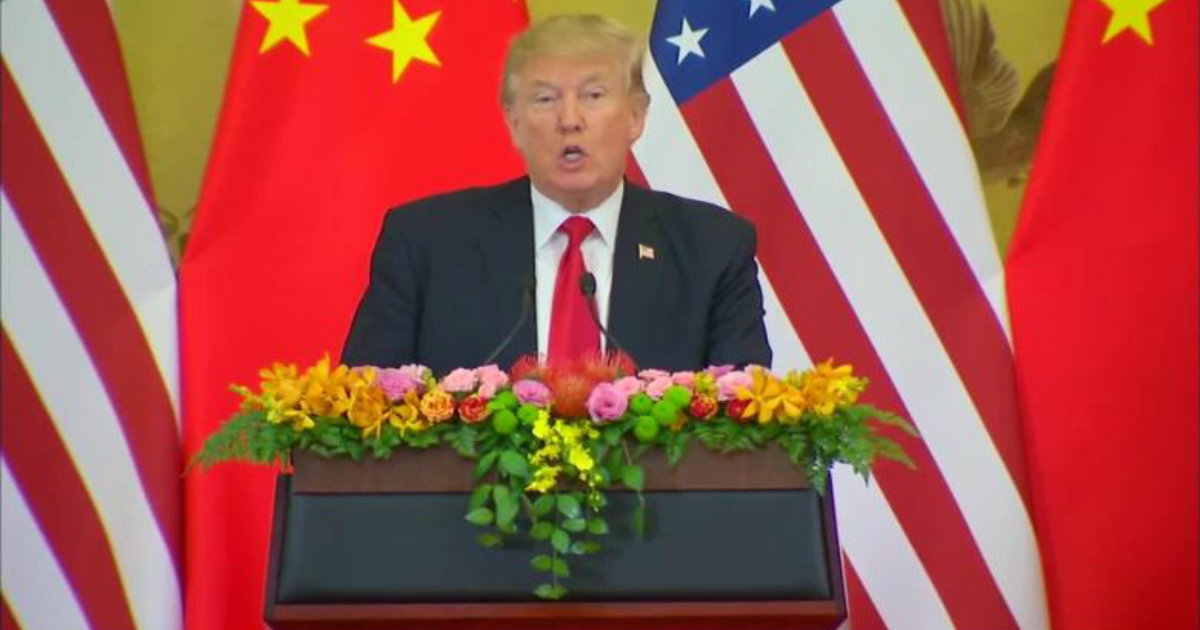 Donald Trump en China © YouTube
