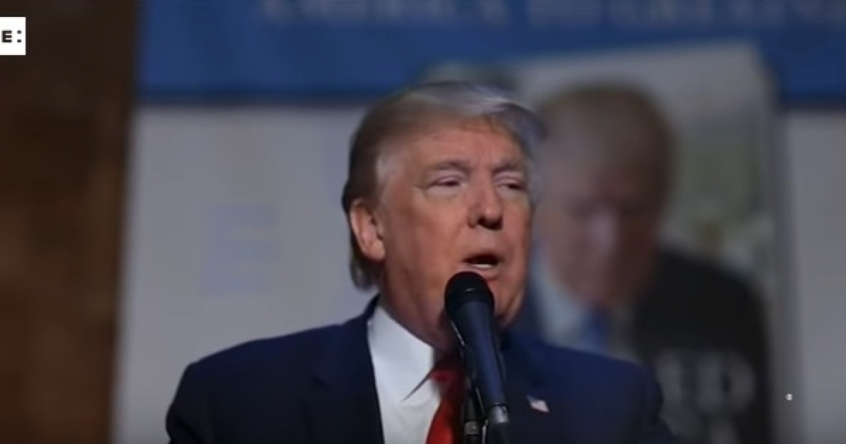 Donald Trump hablando en uno de sus discursos electorales © Youtube / EFE