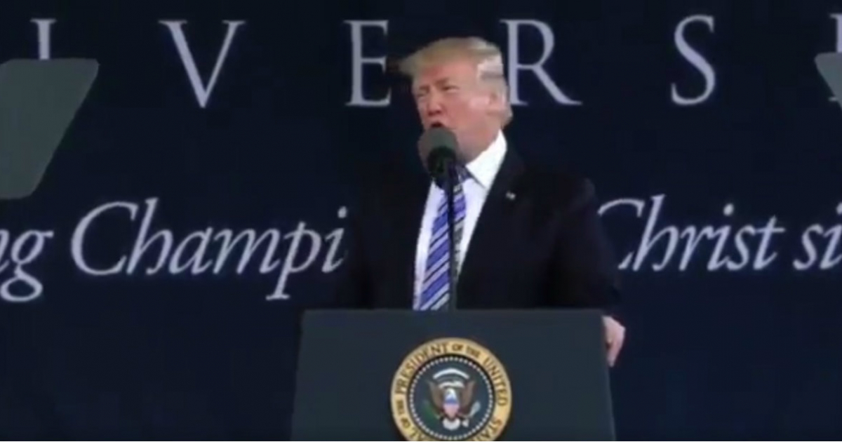 Donald Trump durante un discurso presidencial © Twitter / Donald Trump