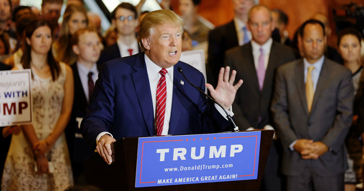 El presidente de EEUU, Donald Trump, en un acto de campaña © Wikipedia