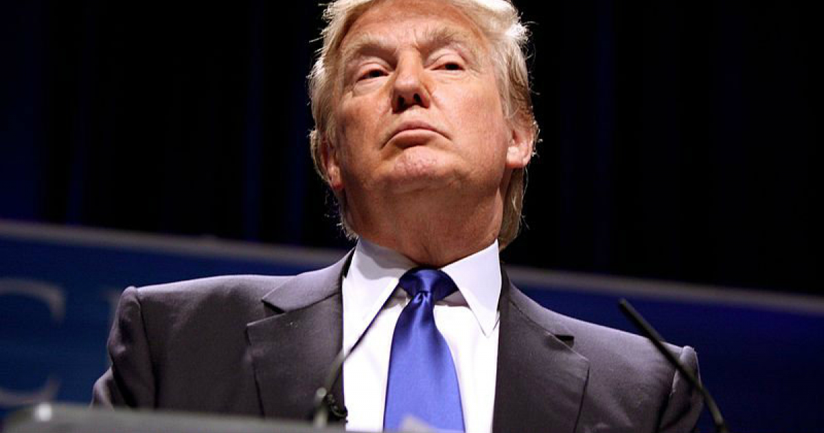 El presidente Donald Trump con el rostro serio © Wikimedia Commons