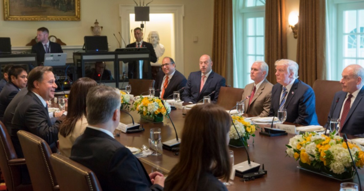 El presidente de Estados Unidos durante una reunión © Twitter / Donald Trump