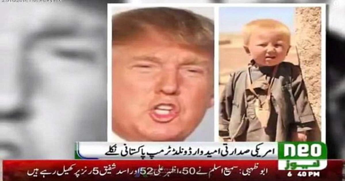 Fotografía que podría explicar el origen pakistaní de Donald Trump © Neo Pakistán