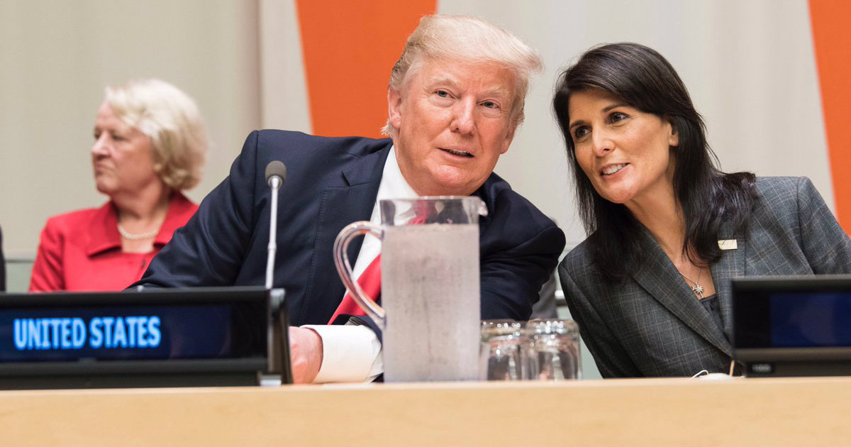 Donald Trump y Nikki Haley. © Nikki Haley / Twitter