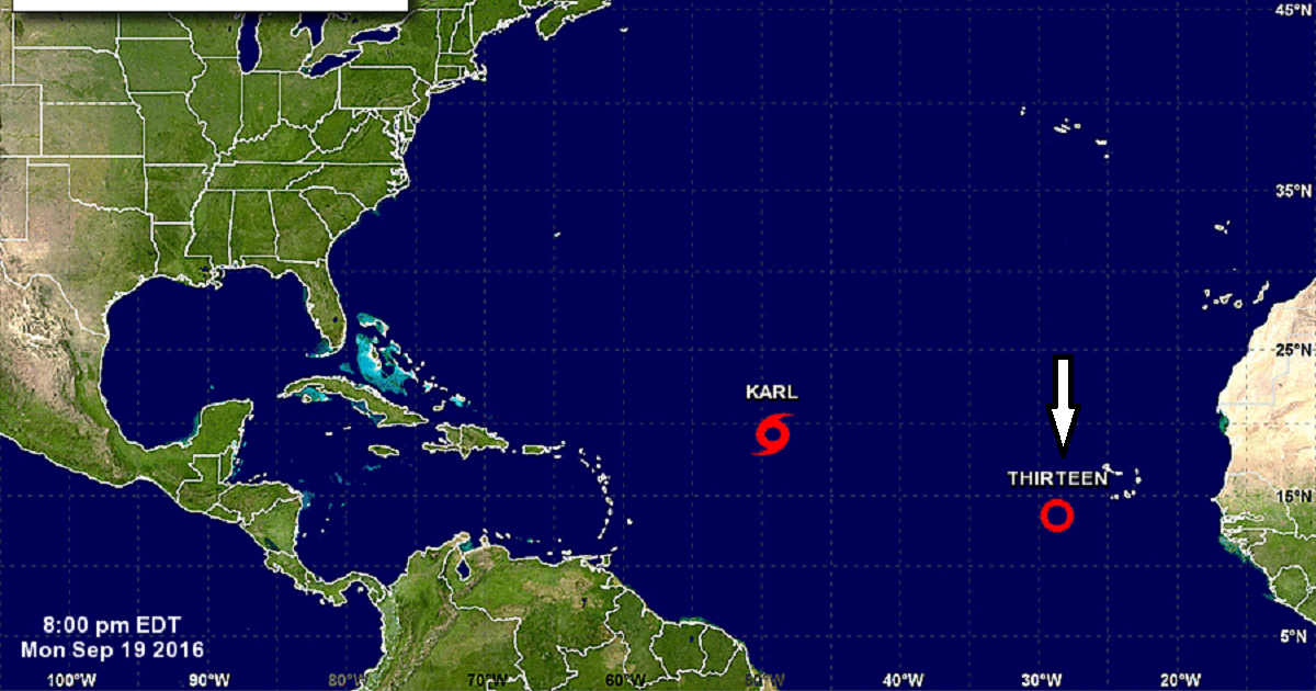 Se forma la décimotercera depresión tropical © Radar CNH